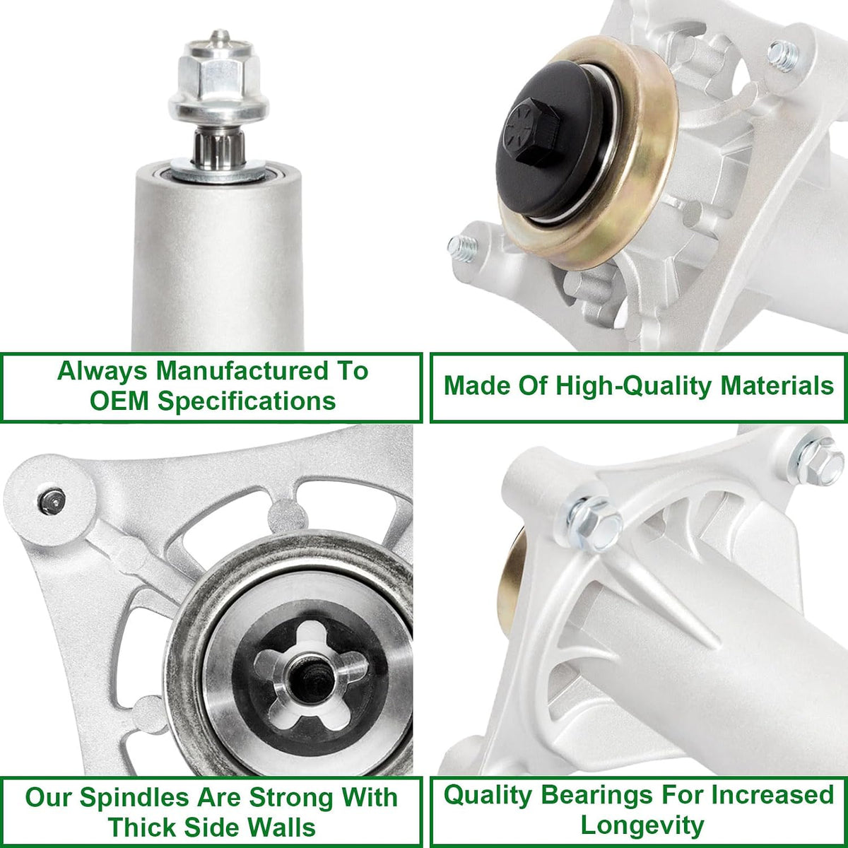42" 46" 48" 54" Deck Spindle Assembly Fit for Husqvarna YTH22V46 YTH24V48 Craftsman YT3000 YT4000 Lawn Mower Replaces 187292 192870 532187292 587819701 187281 532192870 532187281