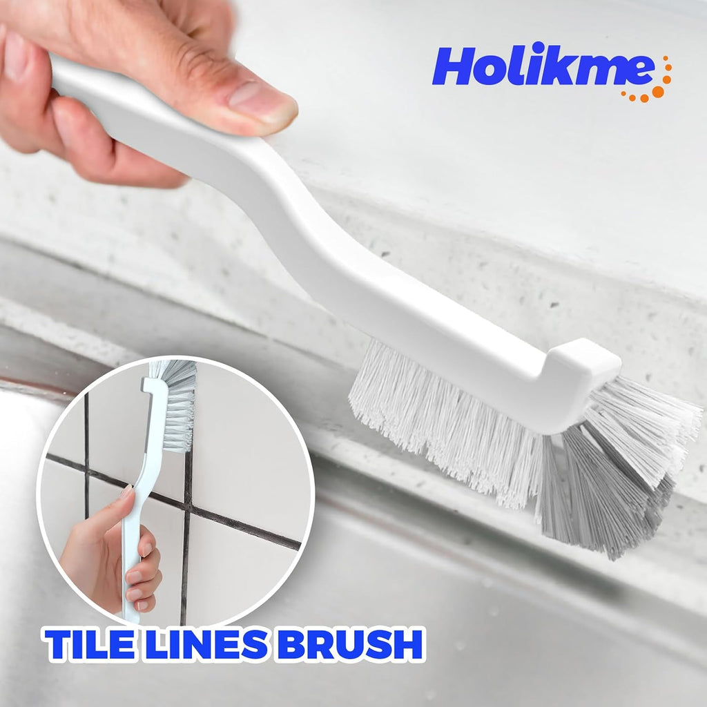 Dish Brush Cleaning Brush Set for Cleaning Groove Gap,White | Dish Brush Set Cleaning Brush Set, Scouring Pad for