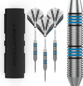 Steel Tip Dart Set 2.0 – 16g Stainless Steel Barrels with Radial Grooves, Polycarbonate Shafts, Standard Flights
