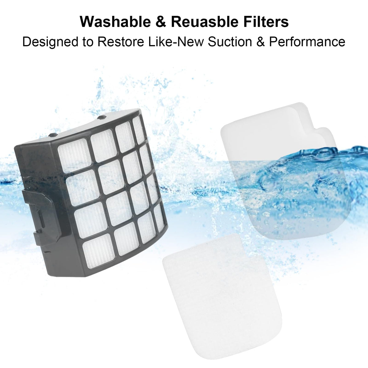 AZ3002 Filter Replacement for Shark Stratos AZ3000 AZ3000W Upright Vacuum