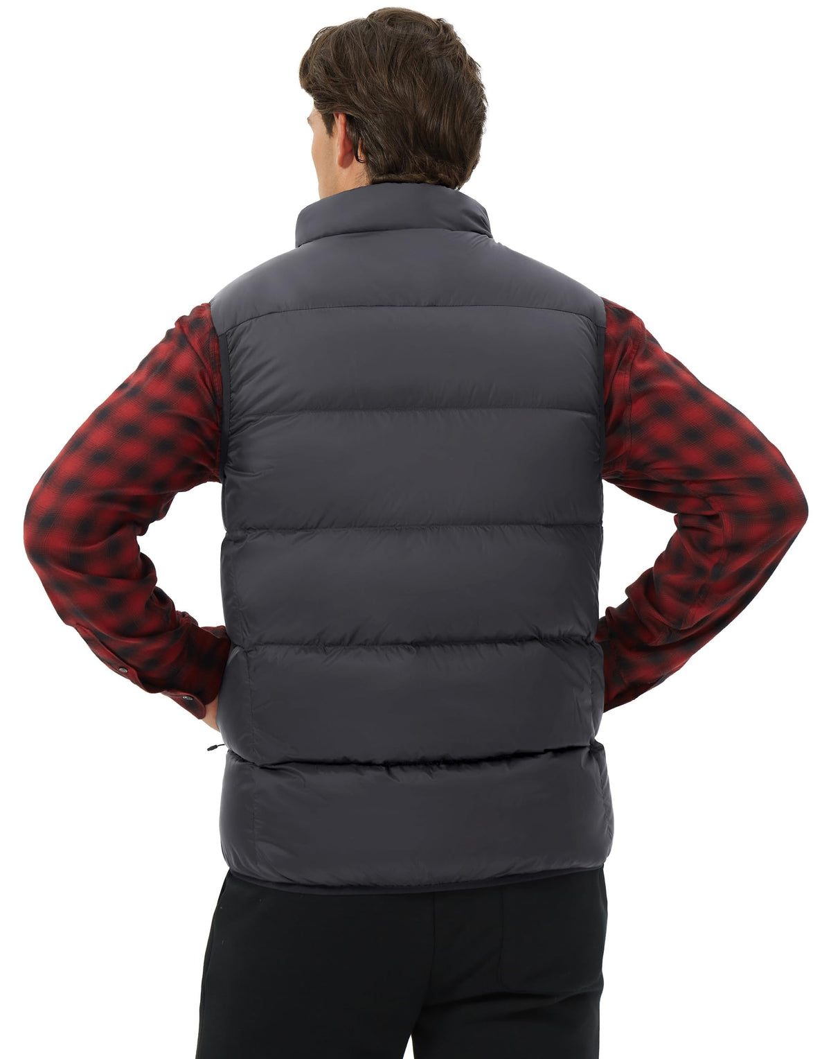 Men's Lightweight Down Vest Fill Power 700 Packable Puffer Vest Sleeveless Warm Puffy Outerwear
