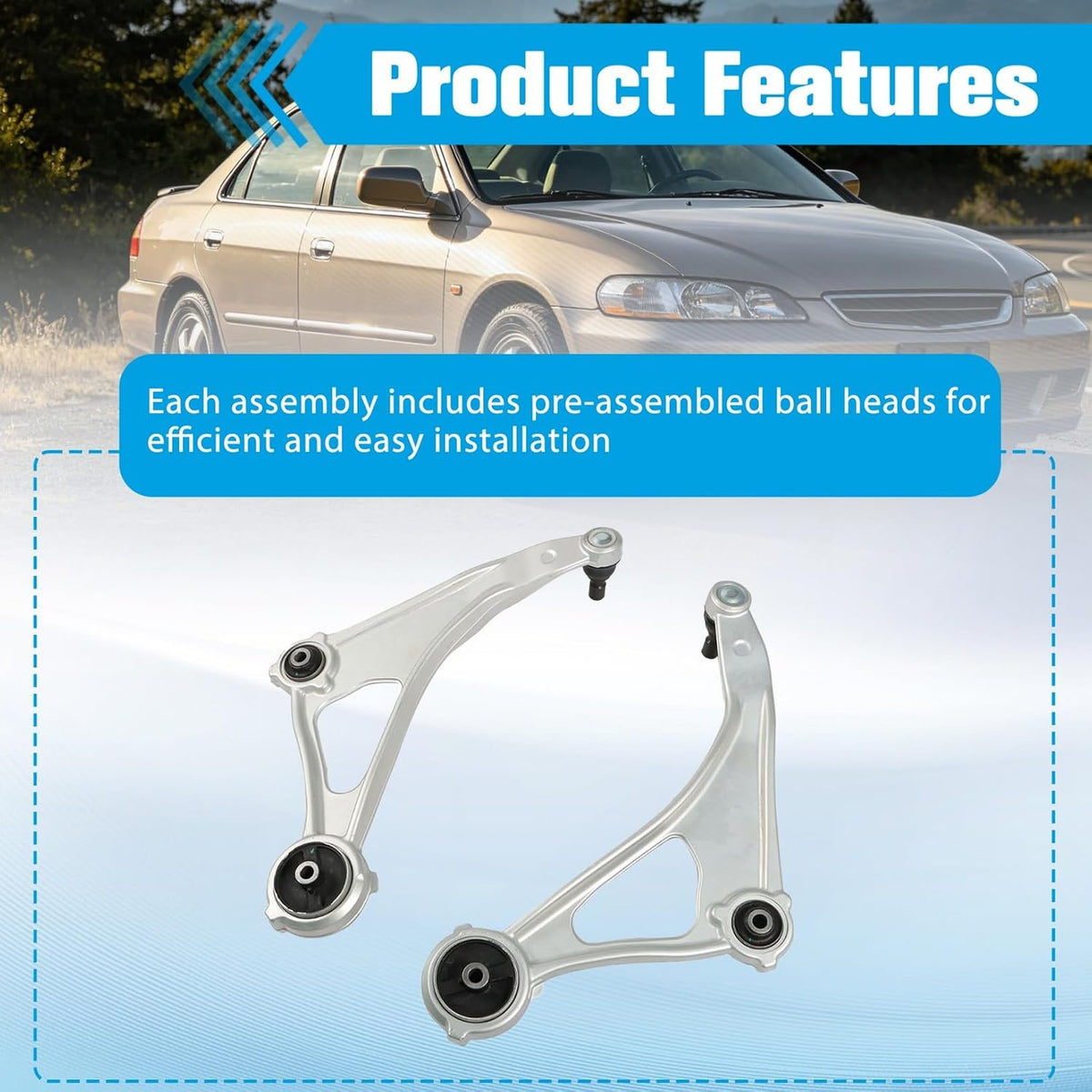 LABLT K622839 K622838 CMS301171 CMS301170 Front Lower Control Arms with Ball Joints Pair Replacement for Altima 2015-2018 Replacement for Maxima 2016-2023
