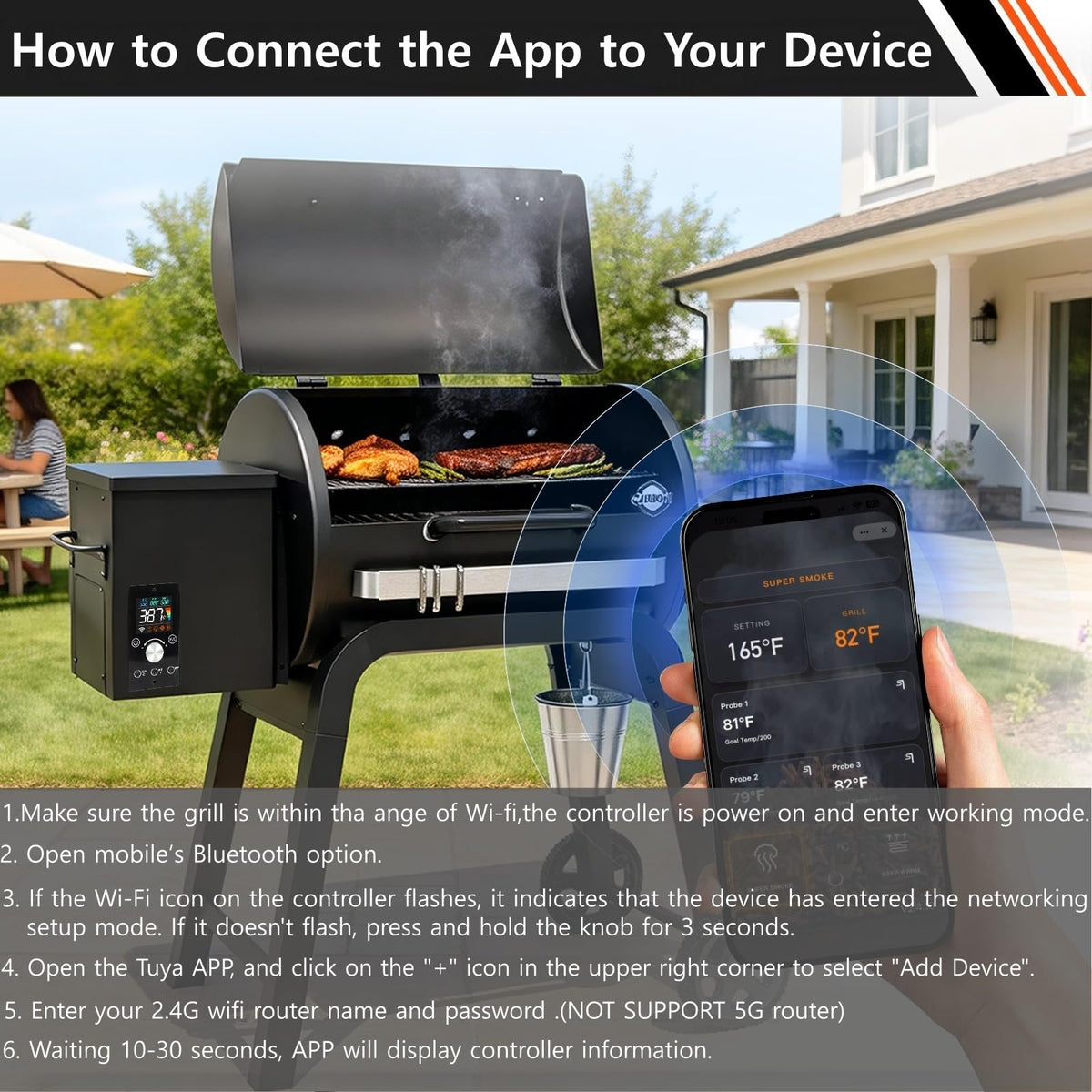 Universal WiFi Controller for Pit Boss Traeger Pellet Grills Control Board Panel Replacement Parts