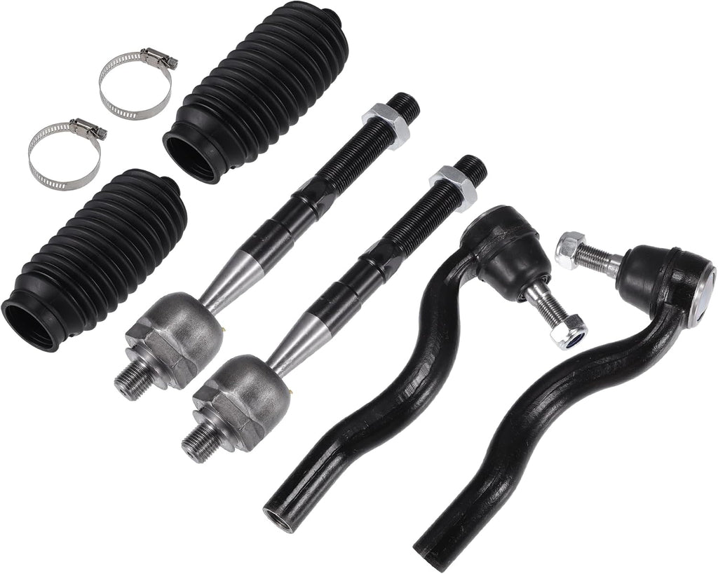 X AUTOHAUX 6pcs Front Inner Outer Tie Rod Ends Kit Suspension Steering Tie Rod End for Dodge Durango 2011-2015 for Jeep Grand Cherokee 2011-2015 Drag Link No.ES800972/ES800973/EV800987