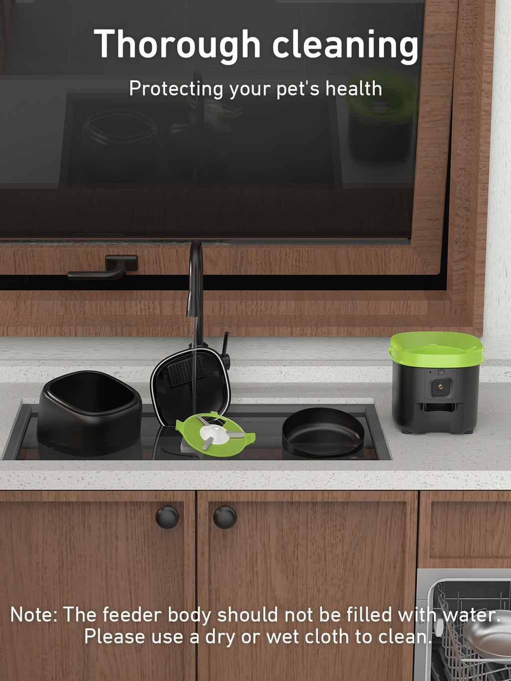 Automatic Cat Feeder with Camera - 5G WiFi Auto Cat Food Dispenser, 1080P HD Video with Night Vision, 1-15 Meals