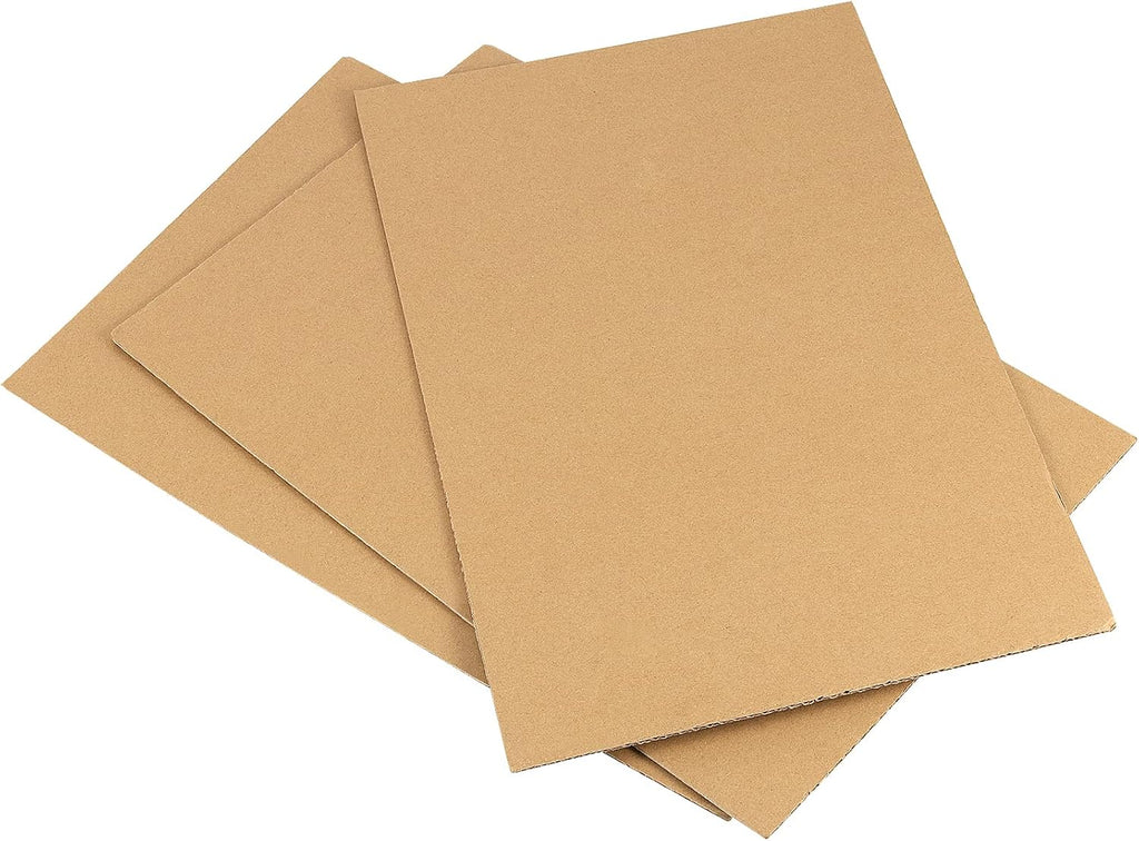 200 Pack 6 x 4 Inch Brown Corrugated Cardboard Sheets, 1.5mm Thick Corrugated Cardboard Sheets Pads for Albums Cover