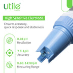 Utile Pocket pH Meter Pro, ±0.01 Accuracy pH Tester Kit