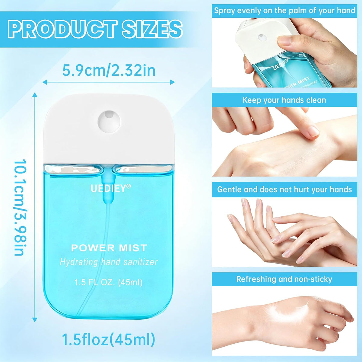Hand Sanitizer Spray（6 Scents,1.3 Fl Oz）