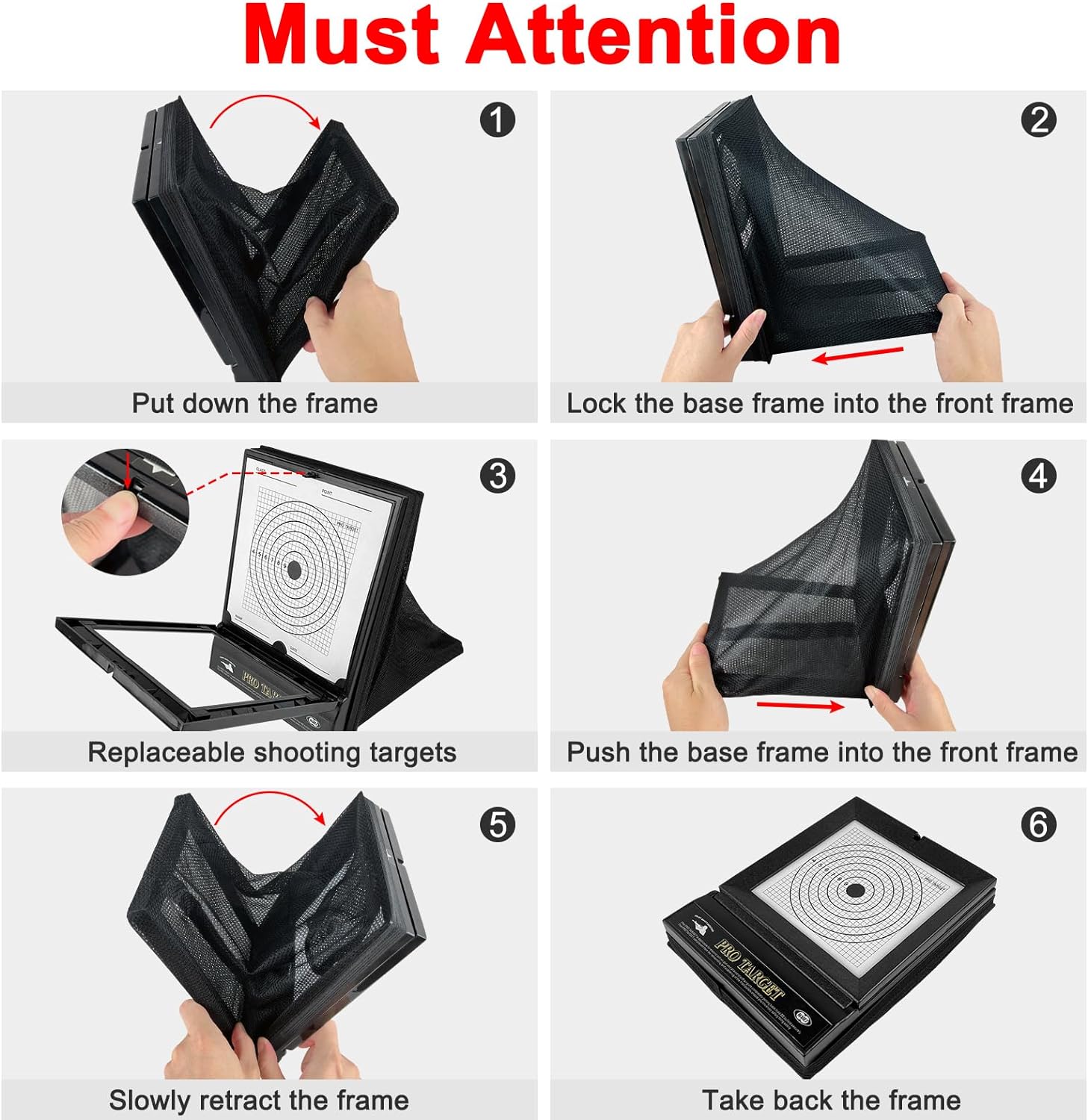 Airsoft Targets with Catcher for Kids, Beginners, Hobbyists | Foldable BB Trap System for 6mm Plastic BBs, Backyard