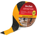 2" x 32" Anti Slip Tape Black Yellow – Non-Slip Traction for Steps, Ladders & Shop Floors, All-Weather Waterproof