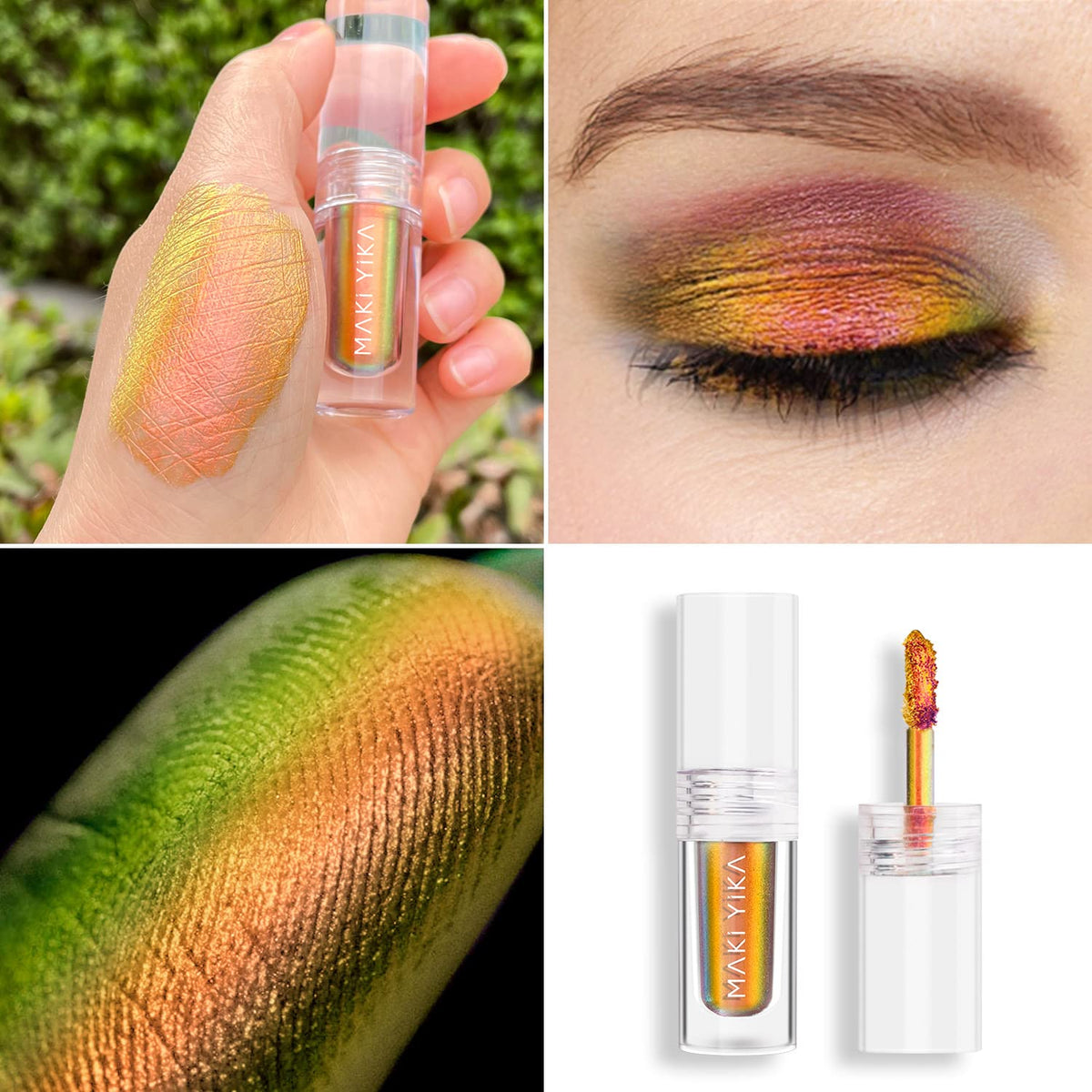 Glitter Eyeshadow Liquid Bronzer Gold Color Shifting Eyeshadows