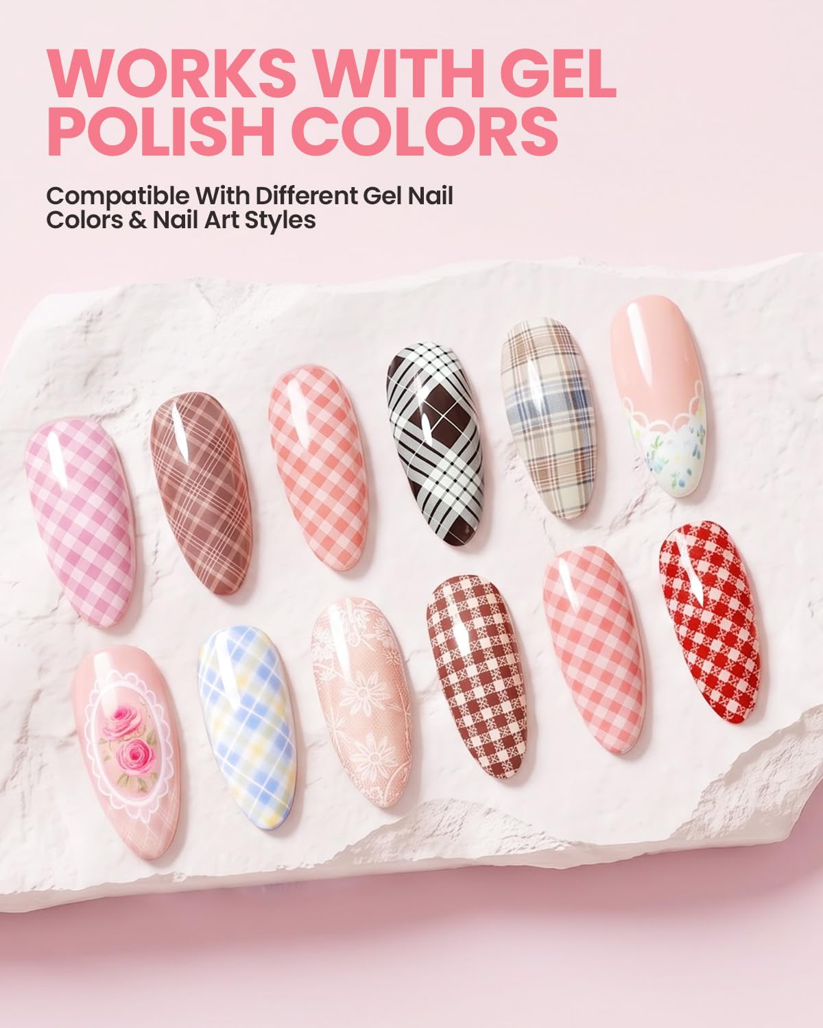 Hema-Free Nail Foil Glue Transfer Gel for Nail Art Stickers 15ML
