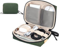 Electronics Travel Organizer, Compact Charger Case | Soft padded polyester helps protect cables, power banks