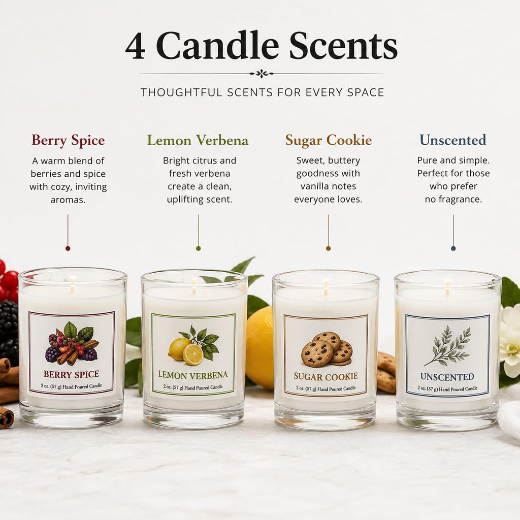 Custom 3 oz Scented Votive Candle, Personalized Logo, Gift Box, 15 Pack