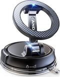 Car Phone Holder for Magsafe [78+LBS Strongest Suction & 2400gf Strongest Magnetic] 360° Adjustable Car Phone Mount