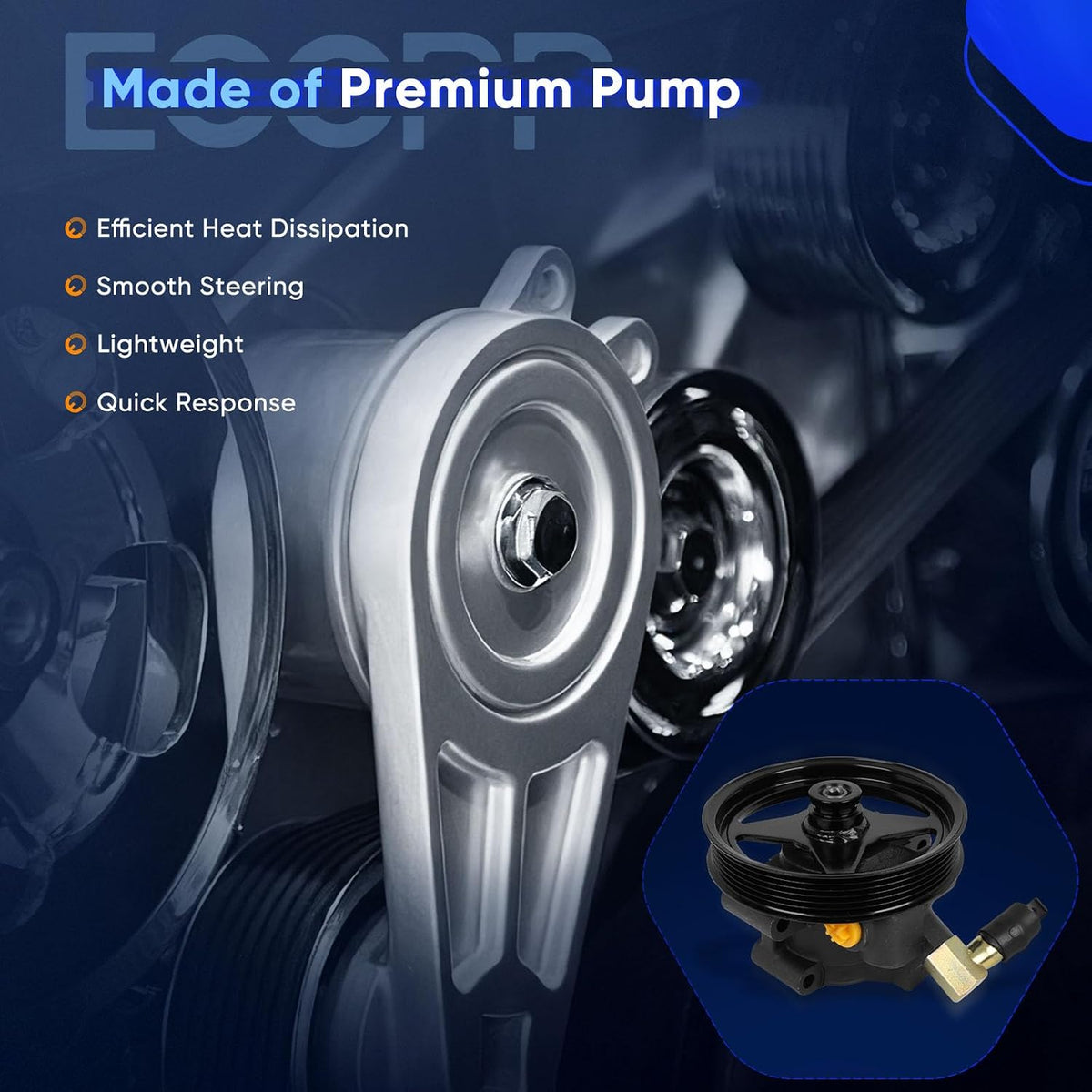 ECCPP Power Steering Pump For Ford Crown Victoria 2007-2011 V8 4.6L