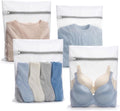 4Pcs Durable Fine Mesh Laundry Bags for Delicates 16 x 20 Inches | (4 Large)
