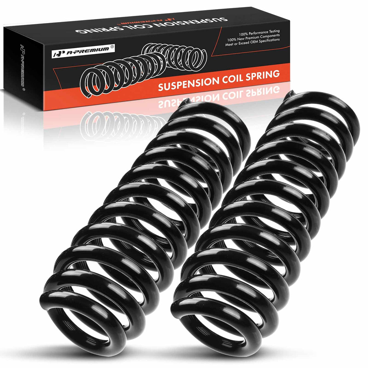 A-Premium 2-Pack Front Coil Spring Set Compatible with Ford, Lincoln