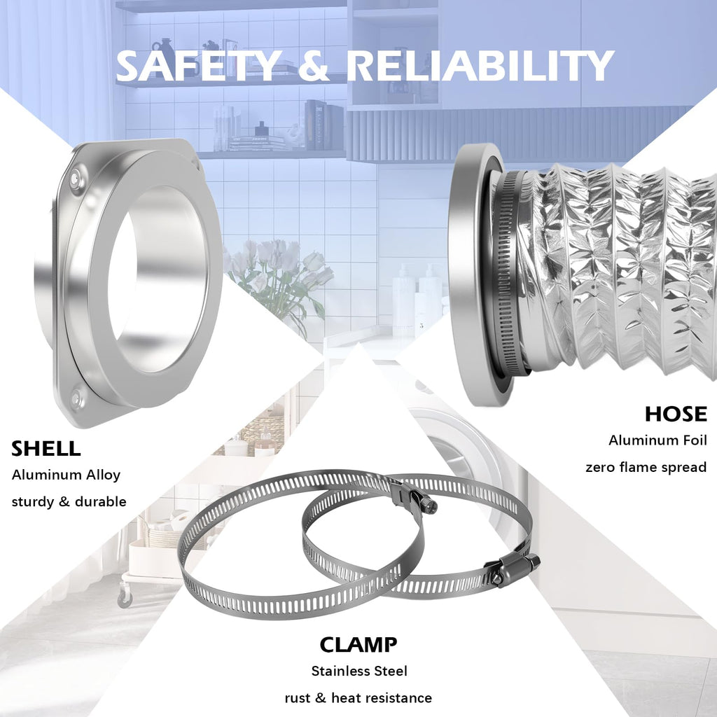 DV180 Magnetic Dryer Vent Connector Kit for Standard 4-Inch Vent Systems