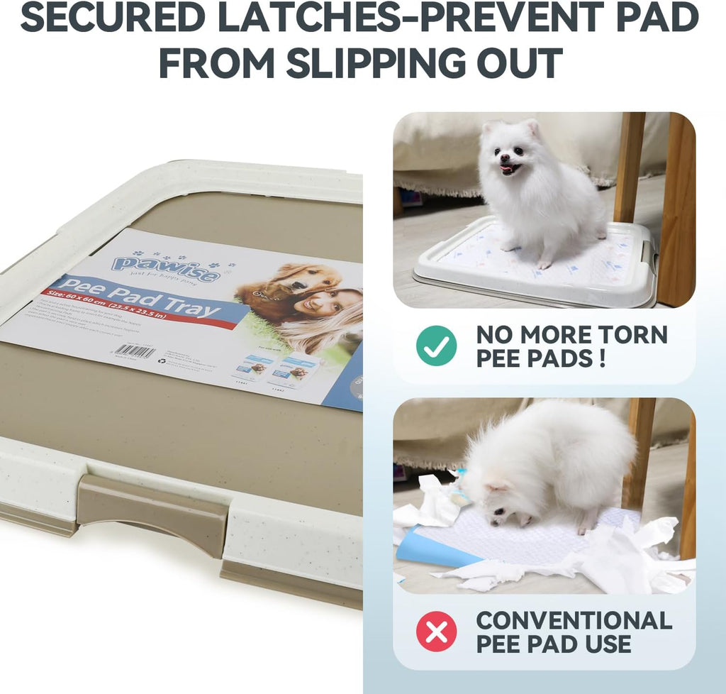 Dog Pee Pad Holder for Puppy, Puppy Pad Holder Tray, Pet Training Pee Pad, Indoor Potty Tray for Senior Dogs, Dog