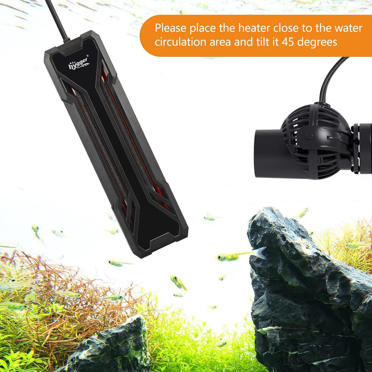 Aquarium Heater 300W/500W/800W/1000W, Submersible Fish Tank Heater
