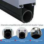 16.4 FT Garage Door Seals Bottom Rubber, U+O Ring