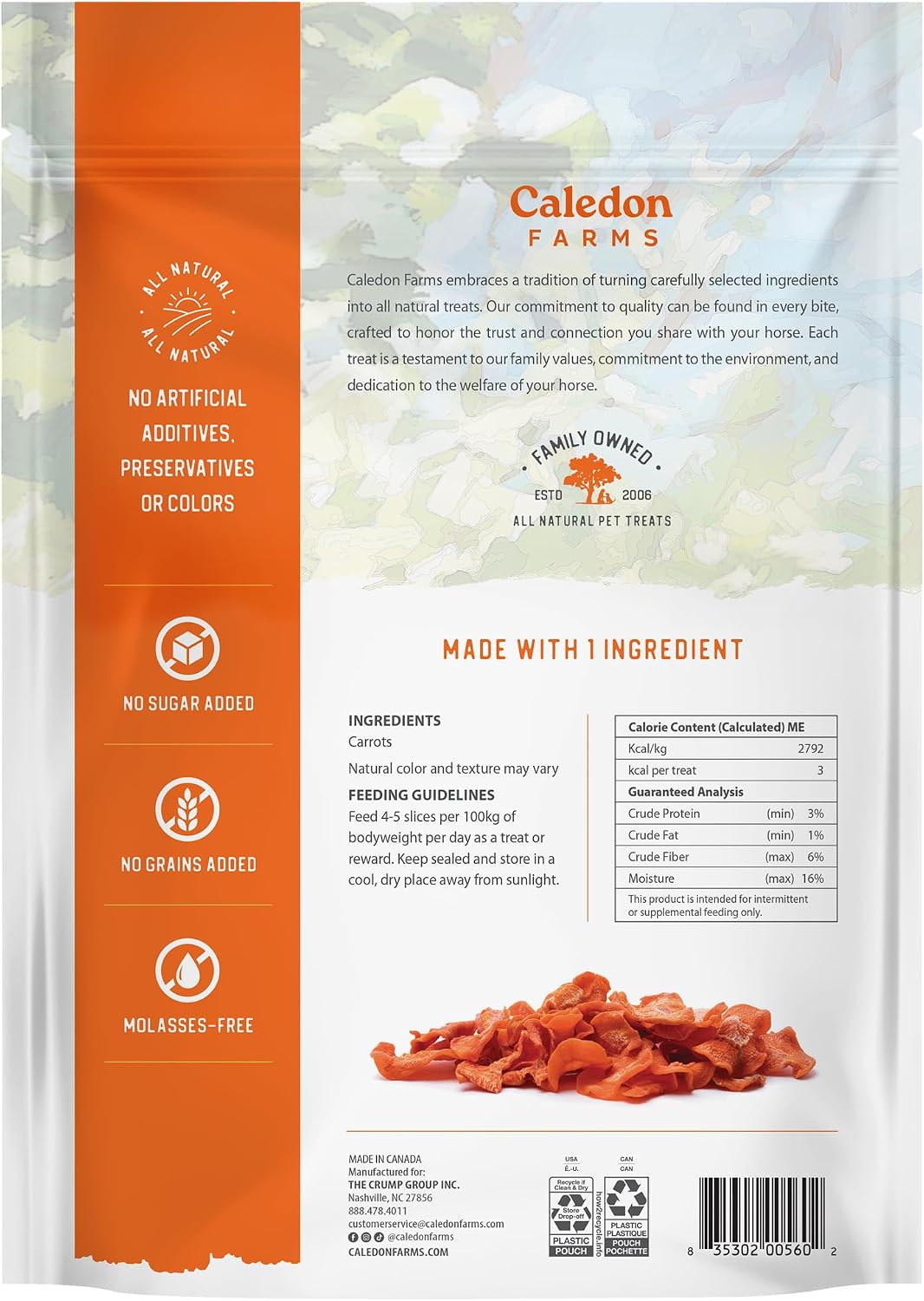 Carrot Slices Horse Treats, 11.5 oz