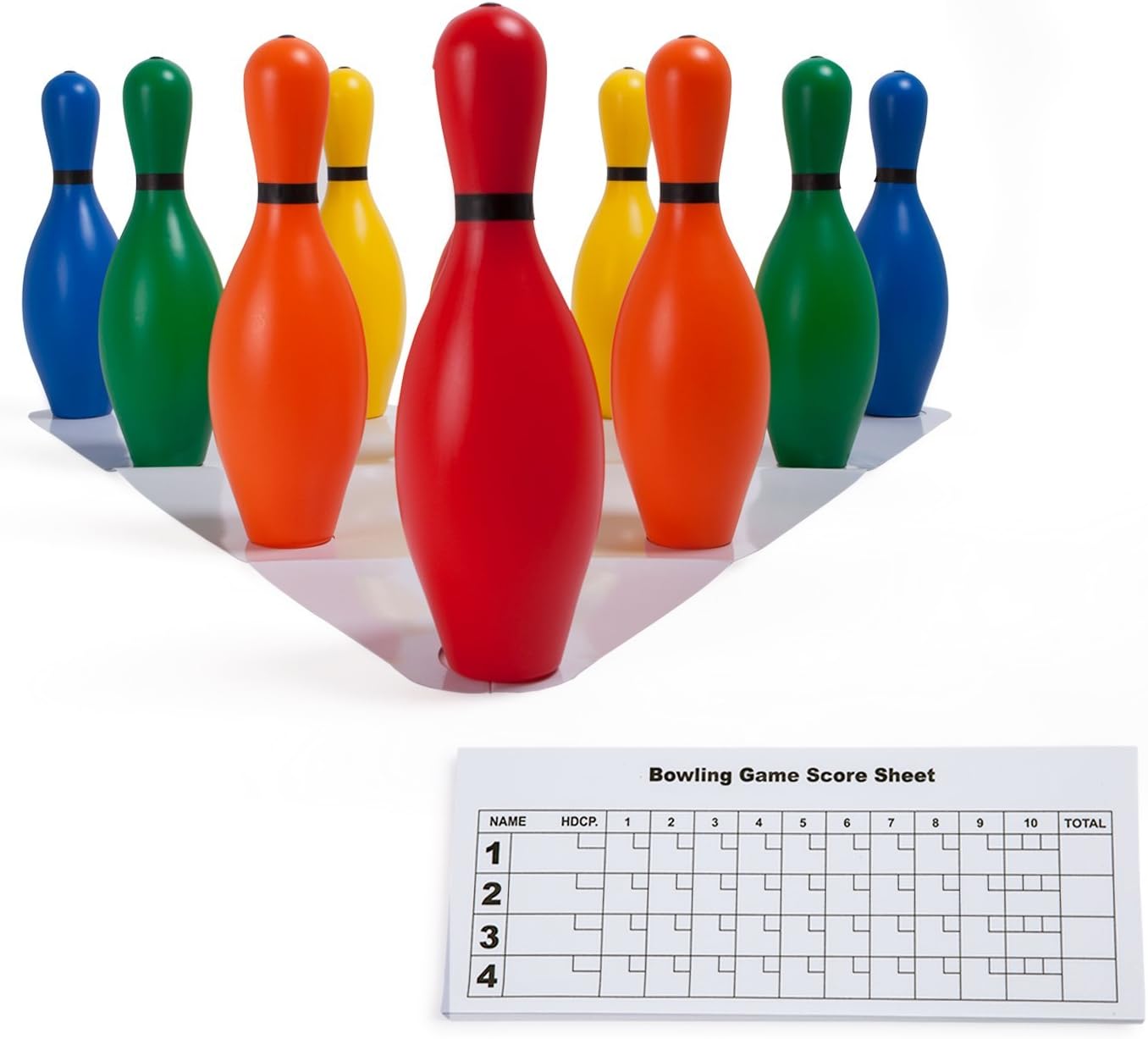 Weighted Plastic Bowling Pin Set