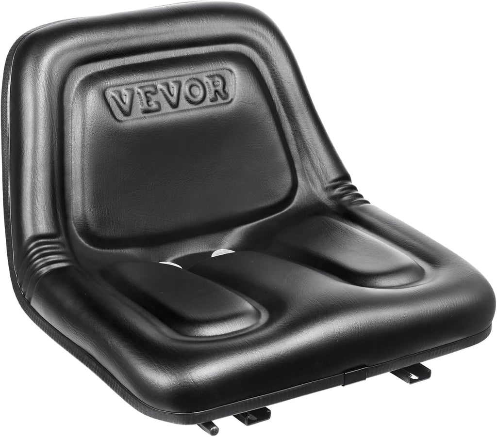 Universal Tracor Seat, Lawn Mower Seat with Micro Switch and Drainage Holes, 6.3-11.8 inch Extended Slot Tractor Seat