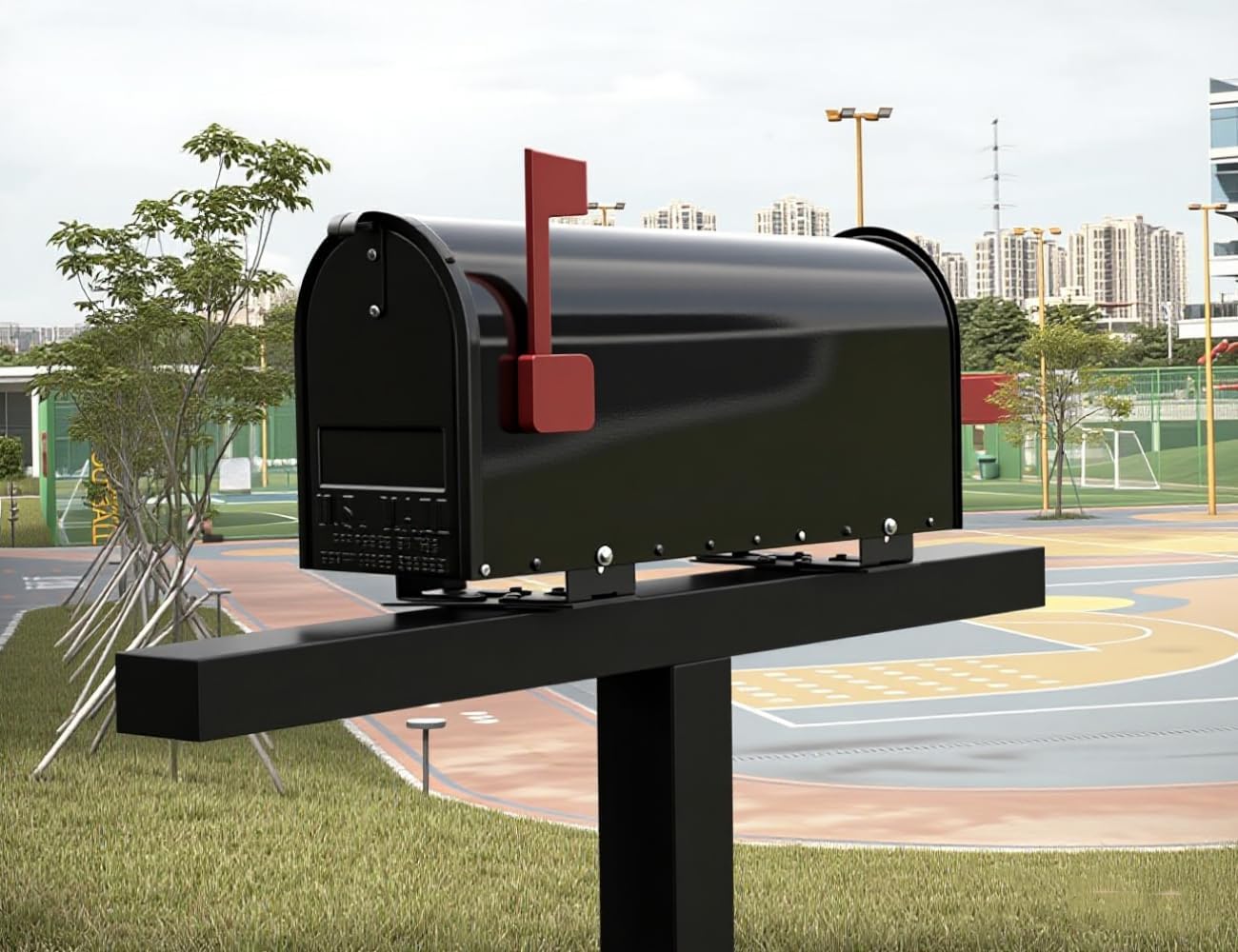 Adjustable Mailbox Bracket,Carbon Steel,Adjustable Design(fits mailboxes with 5-1/4" to 10-1/4"Wide Floor)
