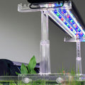 Aquarium Light Holder Adjustable, Clear Acrylic Fish Tank LED Light Riser Stand Aquarium Lamp Brackets Kit 2pcs