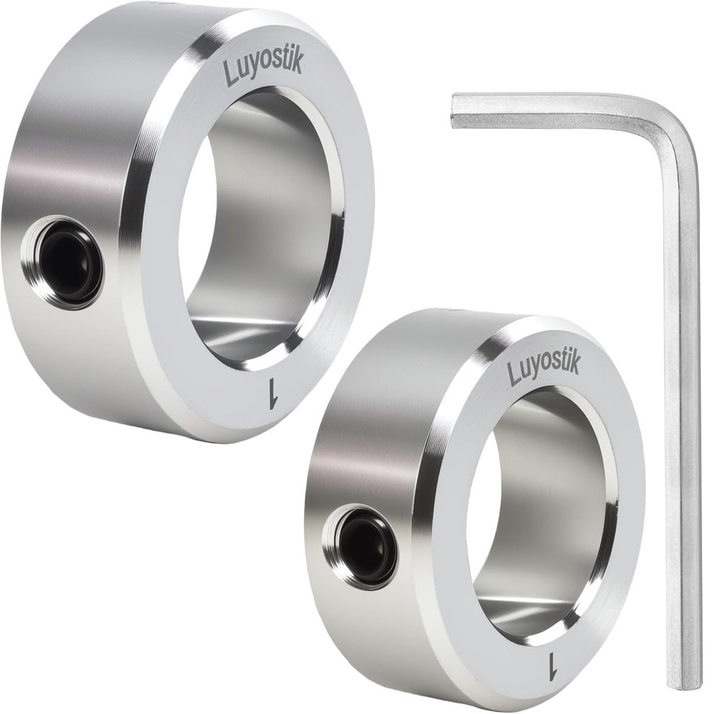 2pcs 1" bore Shaft Collar,Zinc Plated Set-Screw Shaft Collars