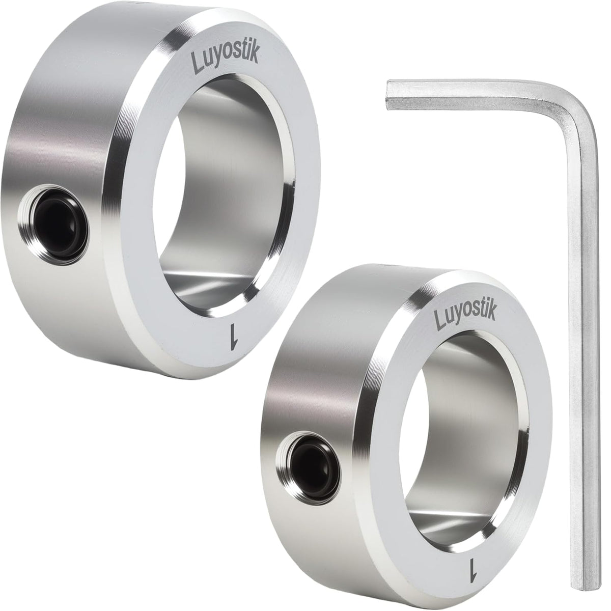 2pcs 1" bore Shaft Collar,Zinc Plated Set-Screw Shaft Collars