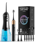 Electric Toothbrush with Water Flosser for Teeth, Sonic Electric Toothbrush and Electric Floss for Adults and Kids
