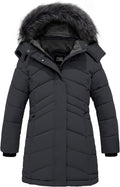 Girls' Winter Coat Insulated Long Quilted Puffer Jacket Snow Parka | Waterproof 5000mm, Soft Fleece Liner, Removable
