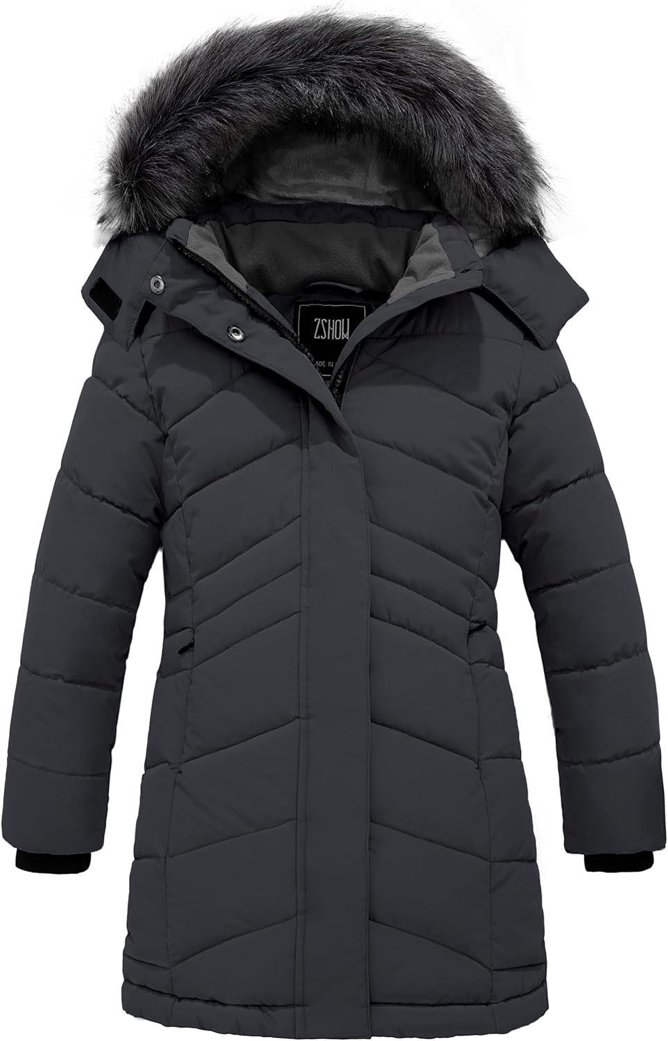 Girls' Winter Coat Insulated Long Quilted Puffer Jacket Snow Parka | Waterproof 5000mm, Soft Fleece Liner, Removable