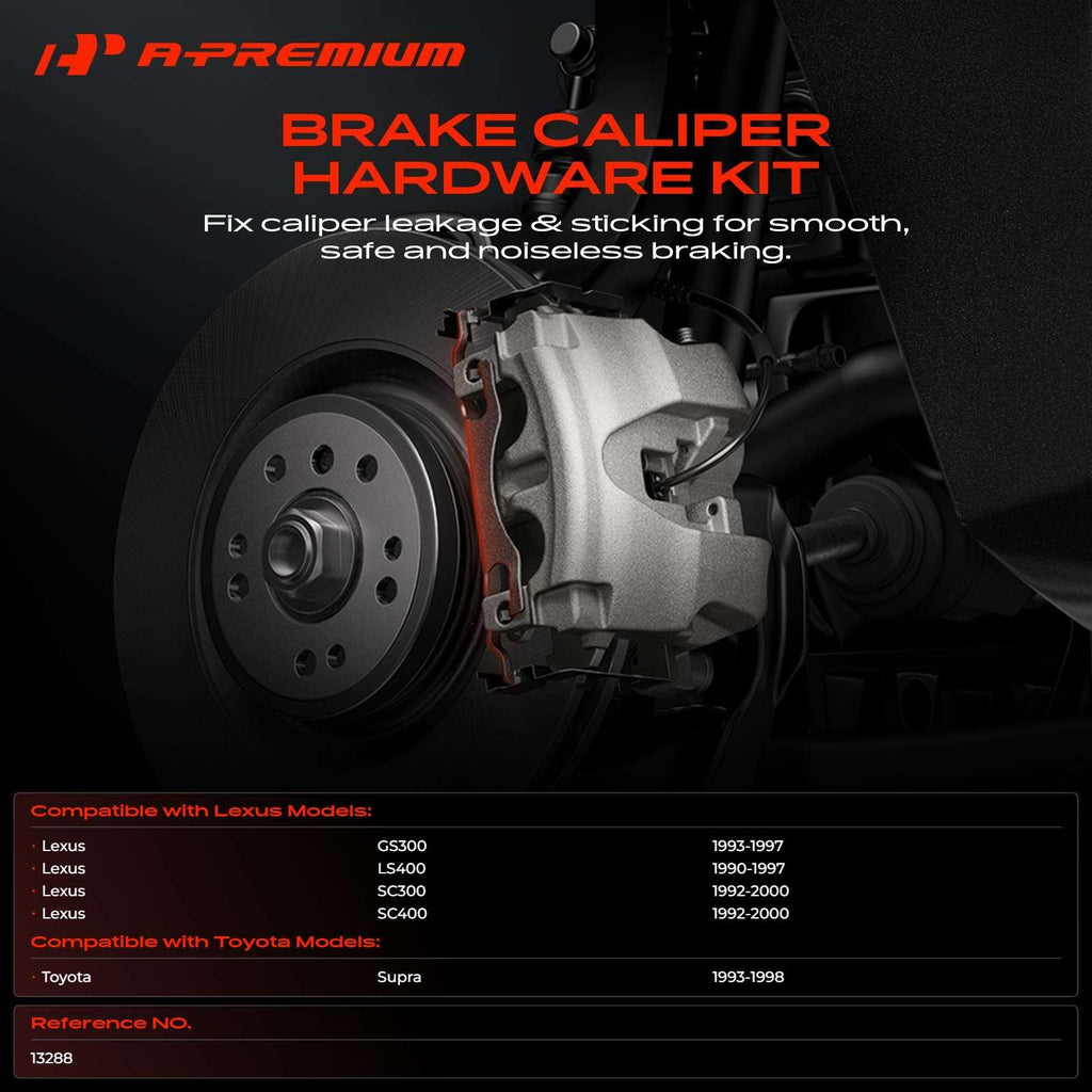 A-Premium Rear Side Disc Brake Hardware Kit