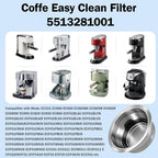 2-Cup Easy Clean Filter 5513281001_SML for DeLonghi Espresso Machines