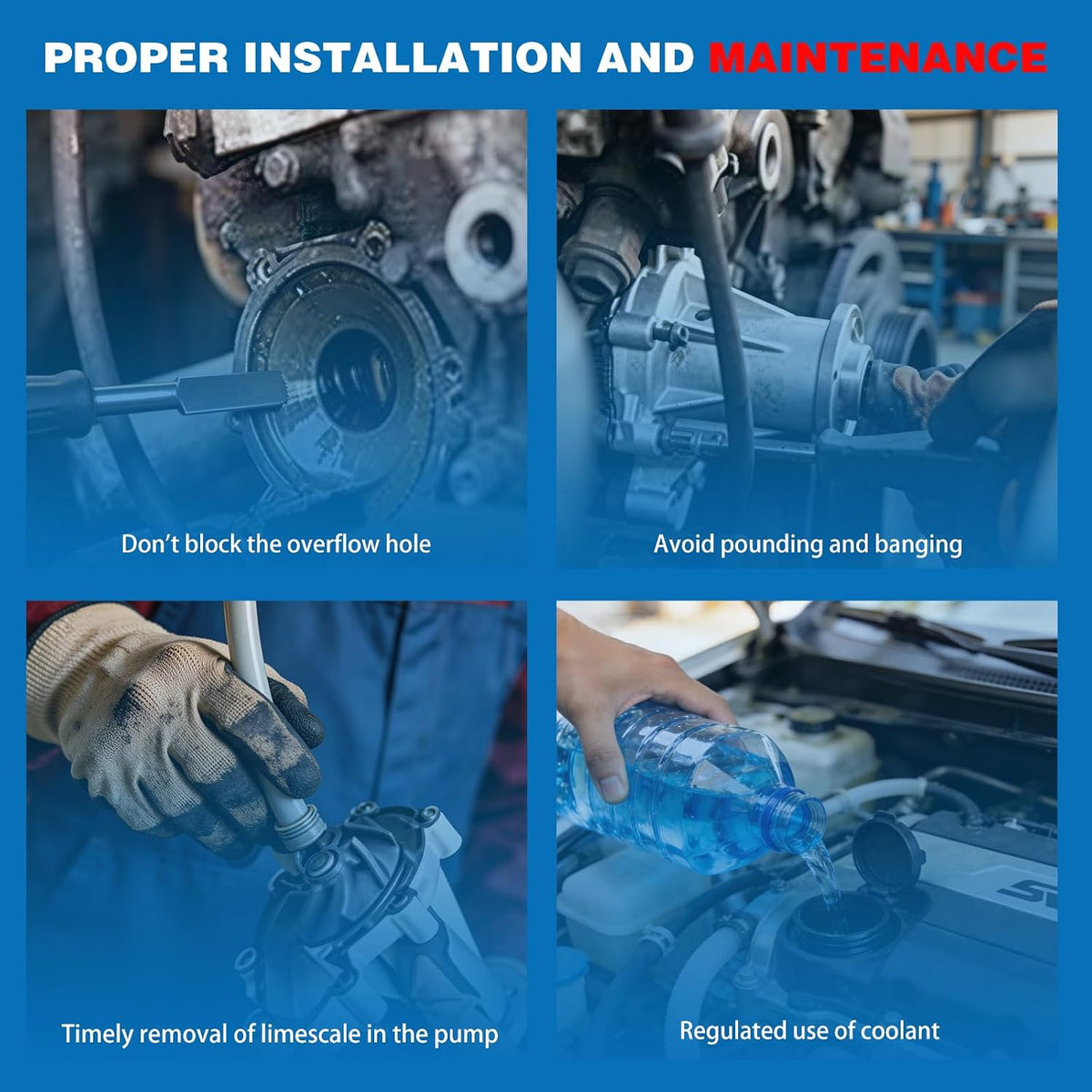 Engine Water Pump Kit Replacement For 2004-2014 Chevy Malibu