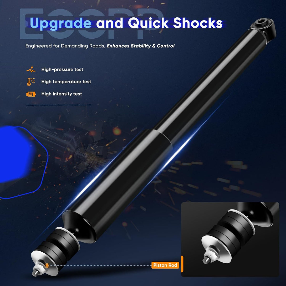 ECCPP Rear Absorbers Struts for Honda Civic 2006-2011, for Acura CSX