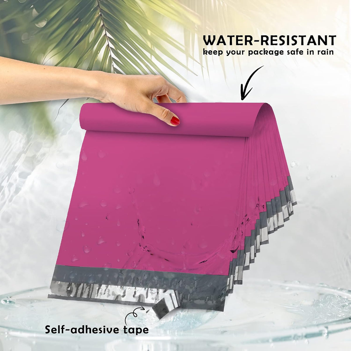 Poly Mailers 10x13 100 Pack Hot Pink Self-Seal Shipping Envelopes M4