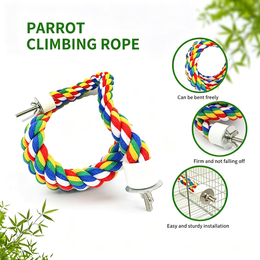 Bird Perch,Bird Rope Perch & Rope Perch 24‘’/41'' | bird perches for cage,Rope Perch for