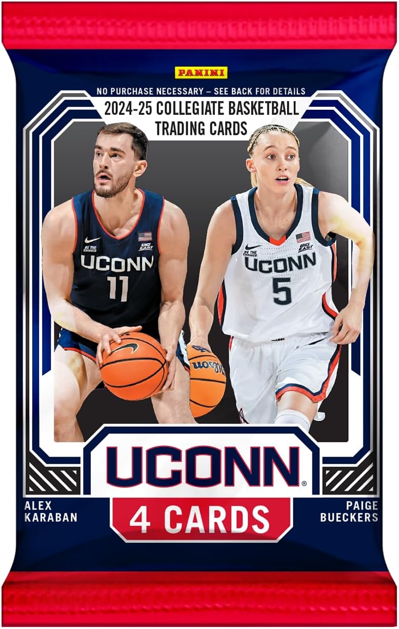 2024 Panini UConn Huskies Basketball Blaster Box – Official NCAA Trading Cards – Blaster-Exclusive Parallels, Inserts