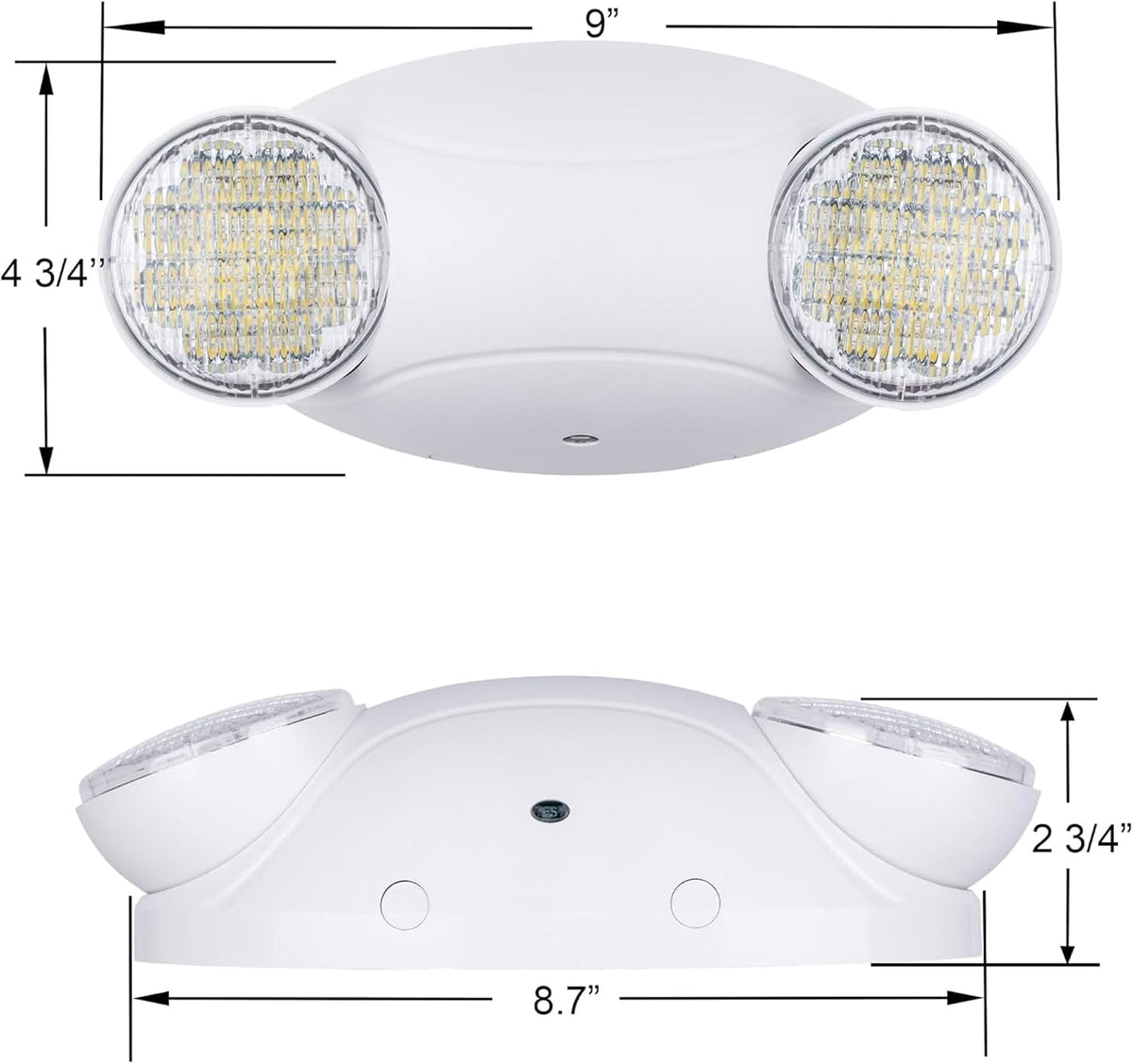 LIT-PaTH LED Emergency Light for Business, Battery Backup, 1 Pack