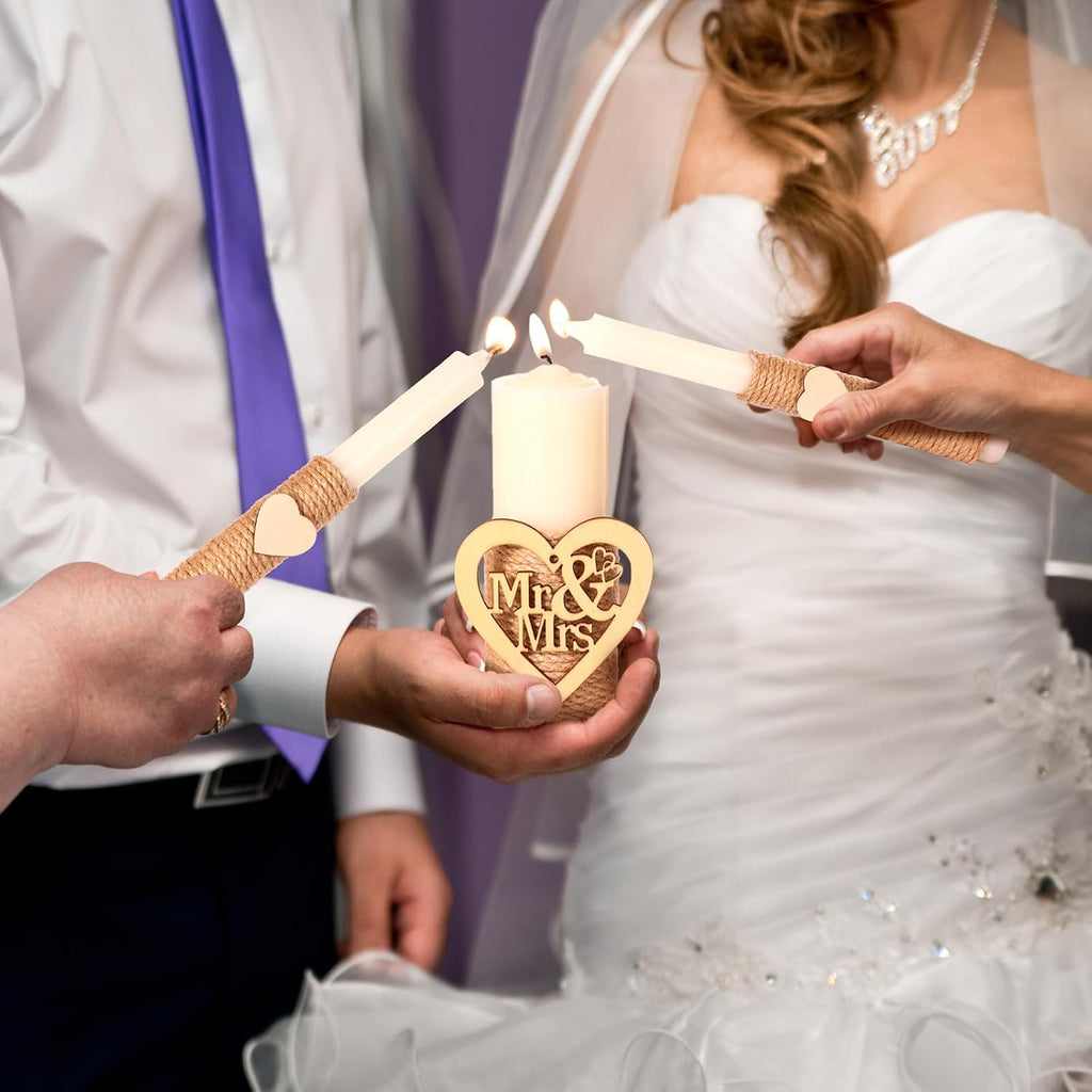 Unity Candles for Wedding Ceremony Set, Classical