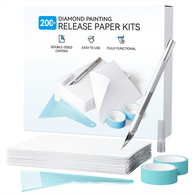 200-Piece Double-Sided Non-Stick Release Paper for Diamond Art Kits for Adults, 15x10 cm Thickened Cover Replacement
