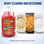 Machine Dishwash Detergent – Low or High Temp Commercial Dishwasher Detergent, Heavy Cleaning and Destaining – 128 oz
