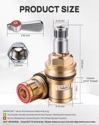 Phivan Hot Side Brass Ceramic Spindle Assembly for Commercial Faucet