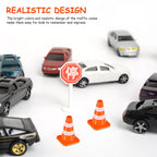 14 Pack Mini Traffic Cones, 1.4x0.9 Ince Tiny Construction Cones