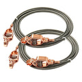 2PACK 10ft Heavy Duty Flexible Bonding & Grounding Wire with Alligator Clip